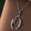 微信图片_20241017103429 SGARIT Fine Jewelry Manufacturer Solid 18k Gold 0.1CT Jewellery Natural Diamond Letter O Earrings