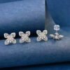 微信图片_20241017103502 SGARIT Fine Jewelry Manufacturer Solid 18k Gold 0.1CT Jewellery Natural Diamond Four Leaf Clover Jewelry Set