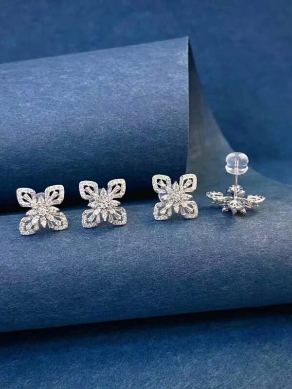 微信图片_20241017103502 SGARIT Fine Jewelry Manufacturer Solid 18k Gold 0.1CT Jewellery Natural Diamond Four Leaf Clover Jewelry Set