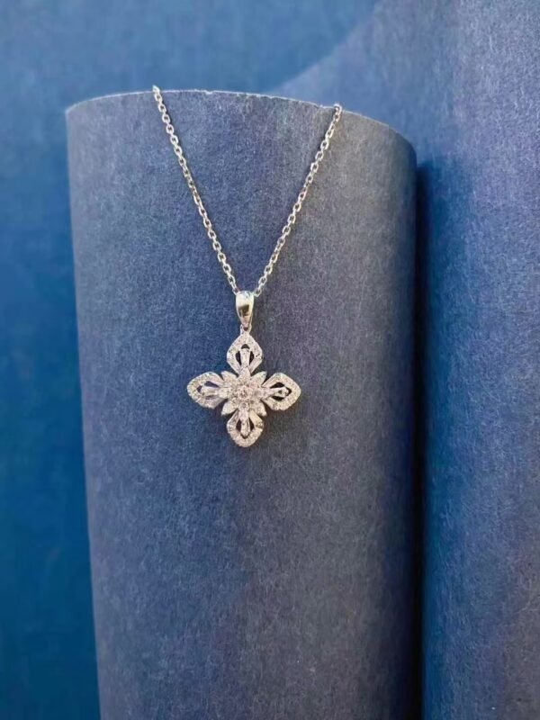 微信图片_202410171035022 SGARIT Fine Jewelry Manufacturer Solid 18k Gold 0.1CT Jewellery Natural Diamond Four Leaf Clover Jewelry Set