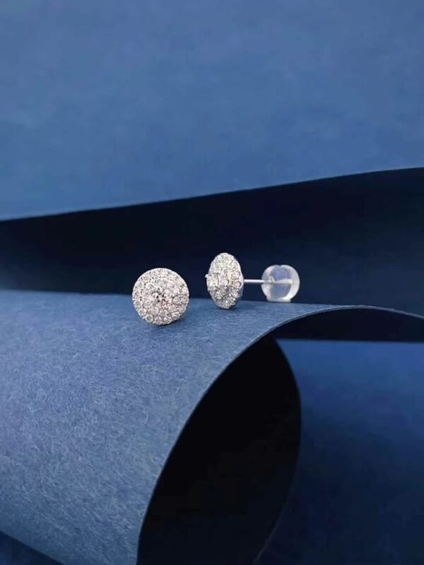 微信图片_202410171035523 SGARIT Fine Jewelry Manufacturer Solid 18k Gold 0.6CT Jewellery Natural Diamond Four Leaf Clover Earrings For Women