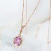 微信图片_20241018175322 SGARIT Fine Jewelry Manufacturer Real 18k White Gold 0.66CT Jewellery Pink Sapphire Natural Gemstone Pendant