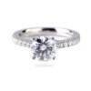 3排右 Sgarit Fine Jewelry Manufacturer 18K White Gold 2CT Moissanite Round Brilliant Cut White Lab Diamond Wedding Ring Jewelry