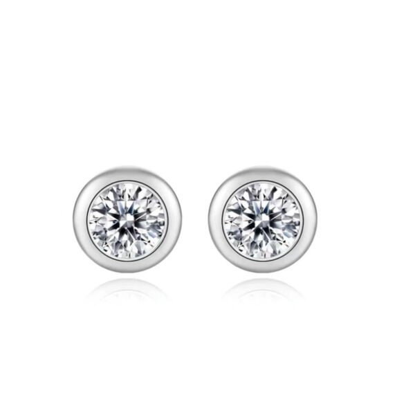 O1CN011Ywj411iQuhf6iEcK_!!2212257844408-0-cib Sgarit Fashion Jewelry S925 Sterling Silver Plated 14K Gold 1Ct 2Ct Moissanite Earrings Classic Jewellery