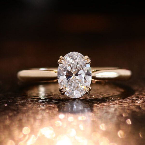 O1CN012xnMYb1mY1QioM79s_!!2217544544965-0-cib Sgarit 18K Gold 1CT D/VS1 White Lab Diamond Ring Jewelry