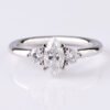 O1CN015zHb641h8IxtBcRfJ_!!2215394124232-0-cib Sgarit Fine JewelleryManufacturer 18K White Gold 1/2CT Marquise Cut White Moissanite Wedding Ring Jewelry