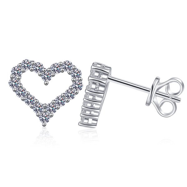 O1CN018WmlZW2Br8F9xKc2s_!!2212409298391-0-cib Sgarit Fashion Jewelry S925 Sterling Silver 1Ct Moissanite Heart Earrings Classic Jewellery