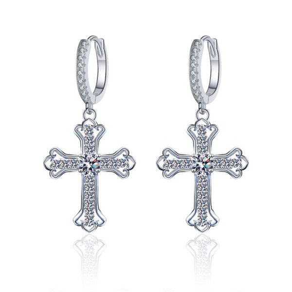 O1CN018ch7Gw1inoXSg1xNQ_!!1695904458-0-cib Sgarit Fashion Jewelry S925 Sterling Silver 0.3Ct Moissanite Earrings Classic Jewellery