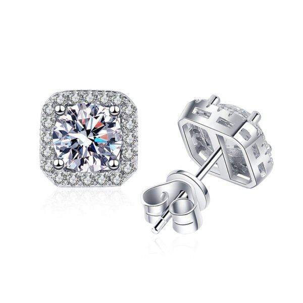 O1CN019NmBvl2Br8AGUEjJK_!!2212409298391-0-cib Sgarit Fashion Jewelry S925 Sterling Silver Round Brilliant Cut 1Ct Moissanite Earrings