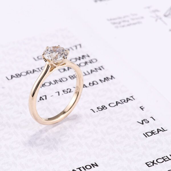 O1CN01DbiyBA1aICJVK65J4_!!1925443306-0-cib Sgarit Fine Jewelry Manufacturer 10/14/18K White Rose Gold 1.2CT Round Brilliant Cut White Lab Diamond Wedding Ring Jewelry