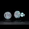 Sgarit Fashion Jewelry S925 Sterling Silver 1Ct 2Ct Moissanite Earrings Jewellery