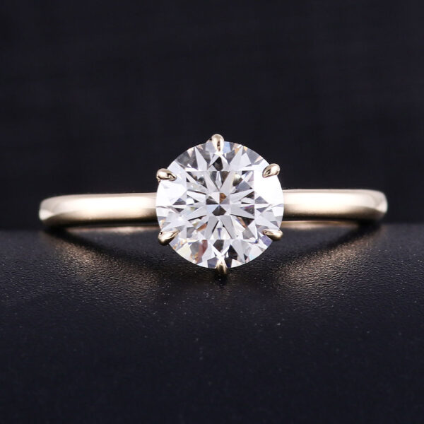 O1CN01GTgznS1aICJYeah8o_!!1925443306-0-cib Sgarit Fine Jewelry Manufacturer 10/14/18K White Rose Gold 1.2CT Round Brilliant Cut White Lab Diamond Wedding Ring Jewelry