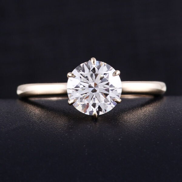 O1CN01GTgznS1aICJYeah8o_!!1925443306-0-cib Sgarit Fine Jewelry Manufacturer 10/14/18K White Rose Gold 1.2CT Round Brilliant Cut White Lab Diamond Wedding Ring Jewelry