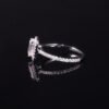 Sgarit Fine Jewelry 9/10/14/18K White Gold 1Ct Emerald Cut Moissanite Ring Natural Diamond Jewellery