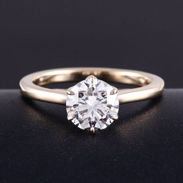 O1CN01JnlyPj1aICJaZFxmB_!!1925443306-0-cib Sgarit Fine Jewelry Manufacturer 10/14/18K White Rose Gold 1.2CT Round Brilliant Cut White Lab Diamond Wedding Ring Jewelry