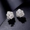 O1CN01Lsm8wh223p6GJszs8_!!2209947347065-0-cib Sgarit Fashion Jewelry S925 Sterling Silver Camellia 1Ct Moissanite Earrings Jewellery