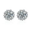 Sgarit Fashion Jewelry S925 Sterling Silver 0.5Ct Moissanite Earrings Classic Jewellery