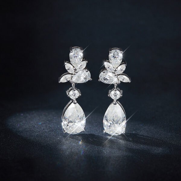 O1CN01V39Vci1g2WLmotRiw_!!3896764084-0-cib Sgarit Fashion Jewelry S925 Sterling Silver 7×11Mm 3Ct Moissanite Earrings Jewellery