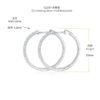 O1CN01VbbJbg1g2WQzZ90bL_!!3896764084-0-cib Sgarit Fashion Jewelry S925 Sterling Silver Round Brilliant Cut 1.22Mm Moissanite Hoop Earrings Jewellery