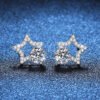 O1CN01VwKUOf2Br8KcTm17J_!!2212409298391-0-cib Sgarit Fashion Jewelry S925 Sterling Silver 1Ct Moissanite Star Earrings Classic Jewellery