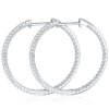 O1CN01VzcwCq1g2WIaD81sL_!!3896764084-0-cib Sgarit Fashion Jewelry S925 Sterling Silver Round Brilliant Cut 1.22Mm Moissanite Hoop Earrings Jewellery