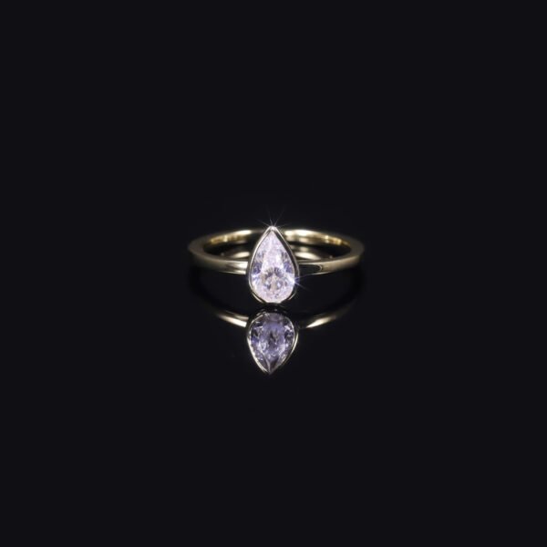 O1CN01Wax4IA1COZ6yGHEtt_!!2209987120071-0-cib (1) Sgarit Fine Jewelry 9/10/14/18K White Gold Platinum 1Ct Pear Cut Lab Diamond Wedding Ring Jewellery