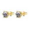 O1CN01XB5cdS2Br88JiJiF8_!!2212409298391-0-cib Sgarit Fashion Jewelry S925 Sterling Silver Gold Plated Round Cut 1Ct Six Claw Moissanite Earrings Jewellery
