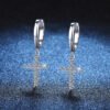 O1CN01ZqnVXr23trpaZoEgm_!!2218583477314-0-cib Sgarit Fashion Jewelry S925 Sterling Silver Moissanite Cross Earrings Jewellery