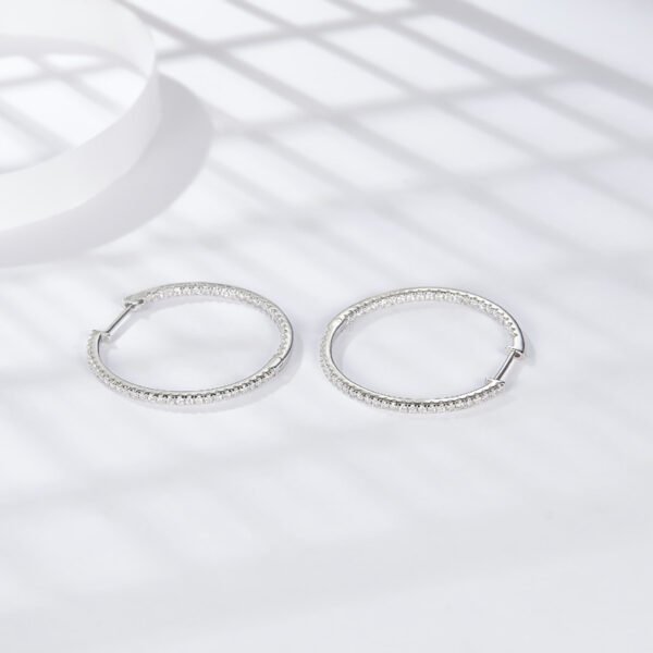 O1CN01bHgJ1G1g2WIW94PMr_!!3896764084-0-cib Sgarit Fashion Jewelry S925 Sterling Silver Round Brilliant Cut 1.22Mm Moissanite Hoop Earrings Jewellery