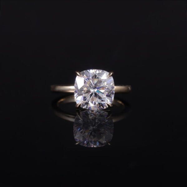 Sgarit Fine Jewelry 9/10/14/18K White Gold 5Ct Cushion Cut Lab Diamond  Wedding Ring Jewellery