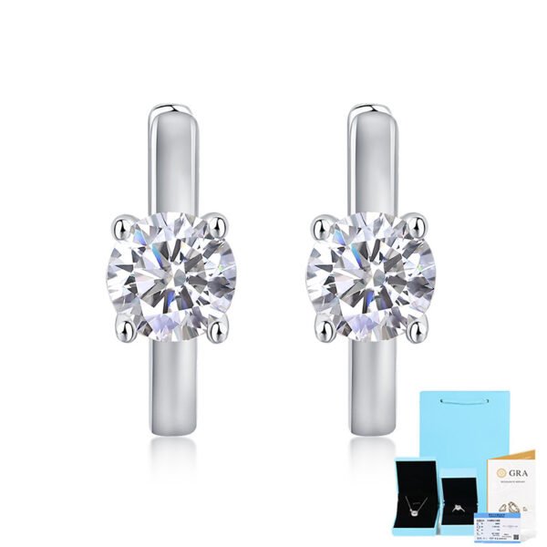 O1CN01jH8Y4n1QJRJYu1suu_!!2209390841955-0-cib Sgarit Fashion Jewelry S925 Sterling Silver 0.5Ct Moissanite Earrings Classic Jewellery