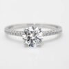 O1CN01oiEwdI1SYDGYiY3S9_!!2217572472258-0-cib Sgarit Fine Jewelry 14K White Gold 1Ct VVS Round Brilliant Cut Lab Diamond Wedding Ring Jewellery