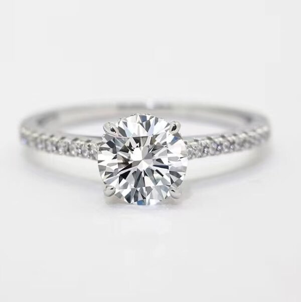 O1CN01oiEwdI1SYDGYiY3S9_!!2217572472258-0-cib Sgarit Fine Jewelry 14K White Gold 1Ct VVS Round Brilliant Cut Lab Diamond Wedding Ring Jewellery