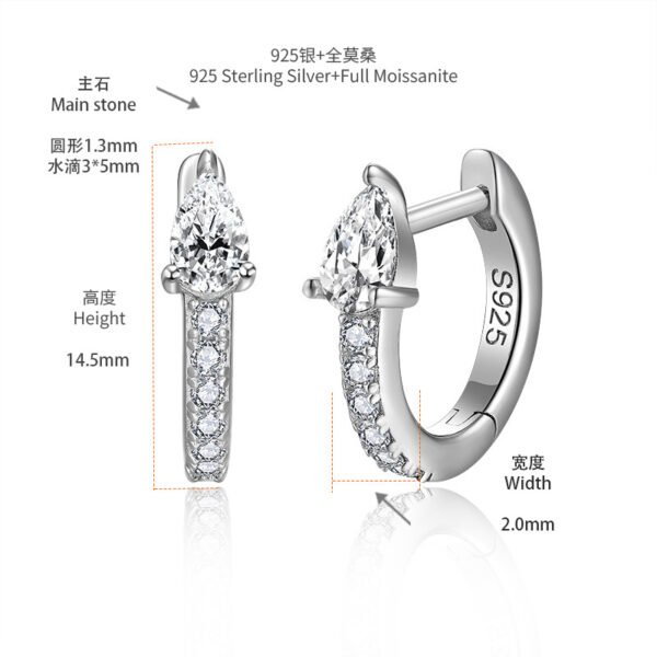 O1CN01sazeGT1g2WVKHF2Qc_!!3896764084-0-cib Sgarit Fashion Jewelry S925 Sterling Silver 3×5Mm Pear Cut Moissanite Star Earrings Classic Jewellery