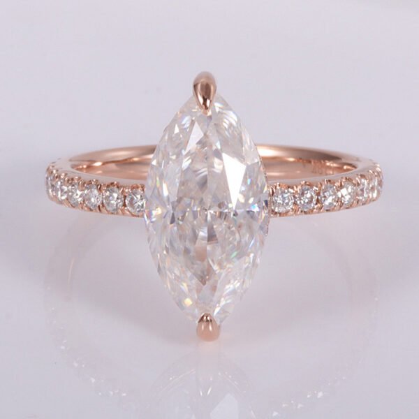 O1CN01wVU3La1h8IxqVpcdn_!!2215394124232-0-cib Sgarit Fine JewelleryManufacturer 18K White Gold 1/2CT Marquise Cut White Moissanite Wedding Ring Jewelry