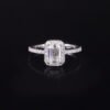 Sgarit Fine Jewelry 9/10/14/18K White Gold 1Ct Emerald Cut Moissanite Ring Natural Diamond Jewellery