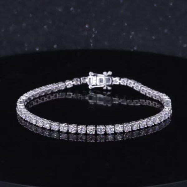 微信图片_20241107140145 Sgarit Fine Jewelry Solid 18K Gold 2.9mm Lab Diamond Tennis Bracelet Jewellery