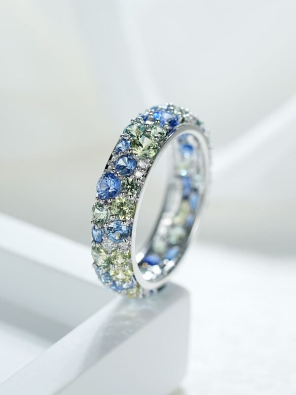 微信图片_20241118114007 Sgarit Fine Jewelry 18K Gold 2.4Ct Natural Blue Sapphire 0.14Ct Diamond Ring Jewellery