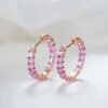 微信图片_20241118114541 Sgarit Fine Jewelry 18K Gold 2.5Mm Natural Color Sapphire Gemstone Earrings Jewellery