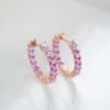 微信图片_20241118114547 Sgarit Fine Jewelry 18K Gold 2.5Mm Natural Color Sapphire Gemstone Earrings Jewellery