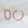 微信图片_20241118114553 Sgarit Fine Jewelry 18K Gold 2.5Mm Natural Color Sapphire Gemstone Earrings Jewellery