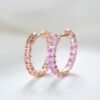 微信图片_20241118114558 Sgarit Fine Jewelry 18K Gold 2.5Mm Natural Color Sapphire Gemstone Earrings Jewellery