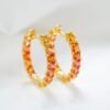 微信图片_20241118114634 Sgarit Fine Jewelry 18K Gold 2.5Mm Natural Color Sapphire Gemstone Earrings Jewellery