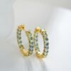 微信图片_20241118114653 Sgarit Fine Jewelry 18K Gold 2.5Mm Natural Color Sapphire Gemstone Earrings Jewellery