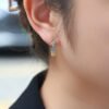 微信图片_20241118114732 Sgarit Fine Jewelry 18K Gold 2.5Mm Natural Color Sapphire Gemstone Earrings Jewellery