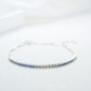 微信图片_20241118114945 Sgarit Fine Jewelry 18K Gold 2Mm Natural Color Sapphire Gemstone Bracelet Jewellery