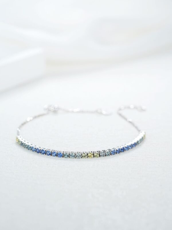 微信图片_20241118114945 Sgarit Fine Jewelry 18K Gold 2Mm Natural Color Sapphire Gemstone Bracelet Jewellery