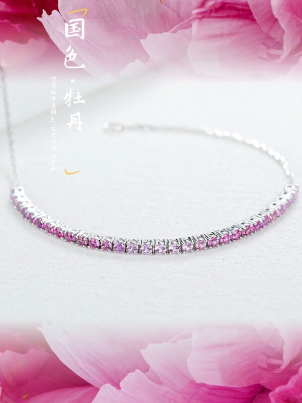 微信图片_20241118115005 Sgarit Fine Jewelry 18K Gold 2Mm Natural Color Sapphire Gemstone Bracelet Jewellery