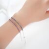 微信图片_20241118115037 Sgarit Fine Jewelry 18K Gold 2Mm Natural Color Sapphire Gemstone Bracelet Jewellery