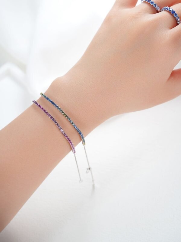 微信图片_20241118115037 Sgarit Fine Jewelry 18K Gold 2Mm Natural Color Sapphire Gemstone Bracelet Jewellery